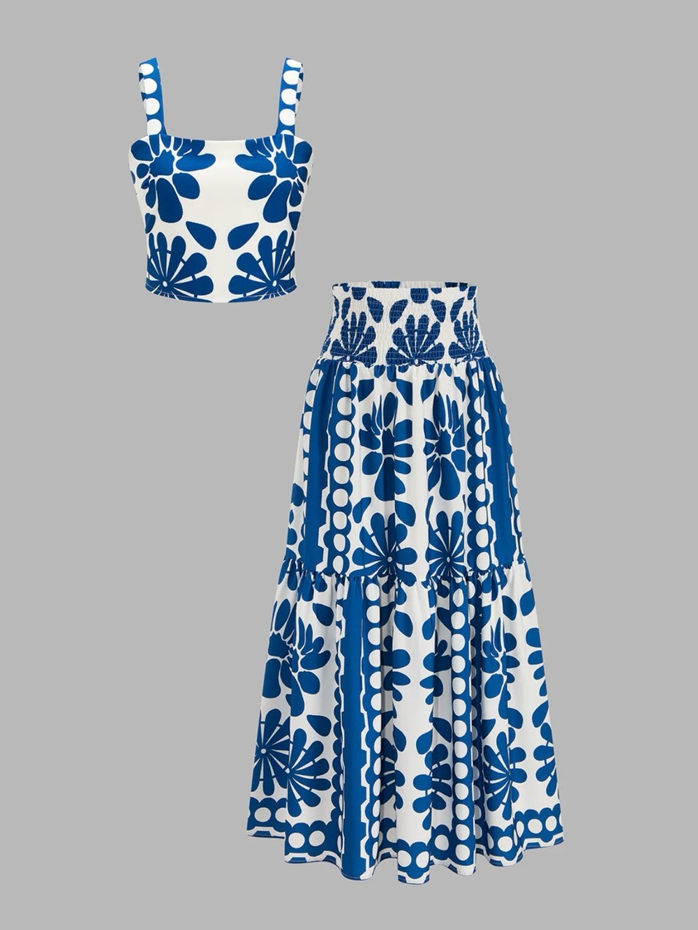 Commense Floral Print Cami Top & Smocked Skirt
XS Set - Picture 6 of 6